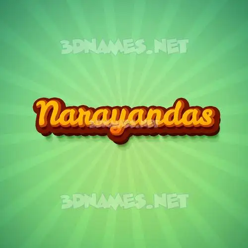 narayandas in Green Rays style - 3D name wallpaper