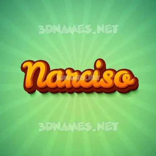 narciso in Green Rays style - 3D name wallpaper narciso in Green Rays style - 3D name wallpaper