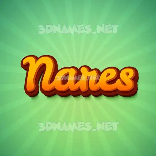 nares in Green Rays style - 3D name wallpaper nares in Green Rays style - 3D name wallpaper