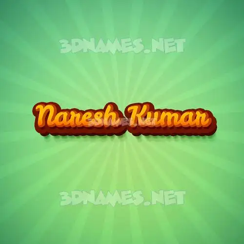 naresh kumar in Green Rays style - 3D name wallpaper