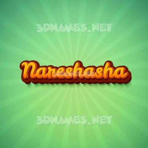 nareshasha in Green Rays style - 3D name wallpaper