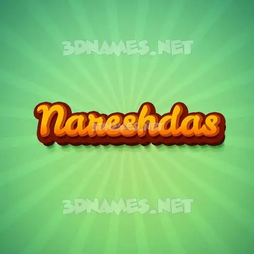 nareshdas in Green Rays style - 3D name wallpaper