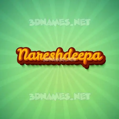 nareshdeepa in Green Rays style - 3D name wallpaper