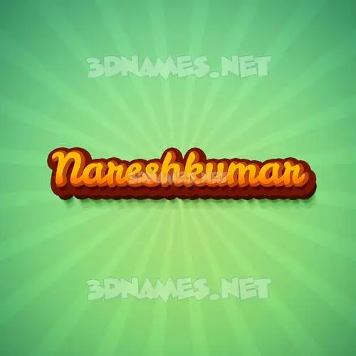 nareshkumar in Green Rays style - 3D name wallpaper