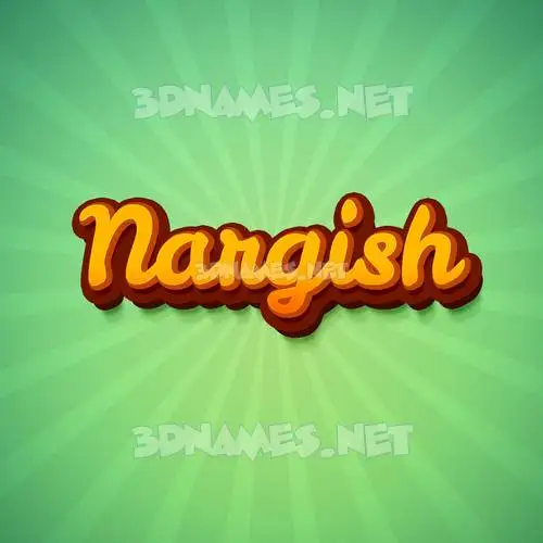nargish in Green Rays style - 3D name wallpaper nargish in Green Rays style - 3D name wallpaper