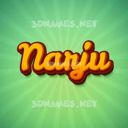 narju in Green Rays style - 3D name wallpaper narju in Green Rays style - 3D name wallpaper