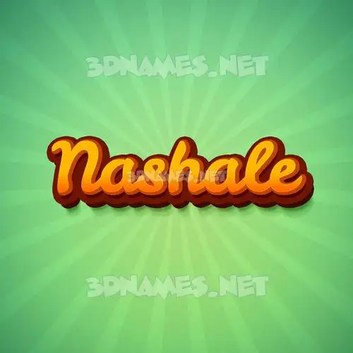 nashale in Green Rays style - 3D name wallpaper nashale in Green Rays style - 3D name wallpaper