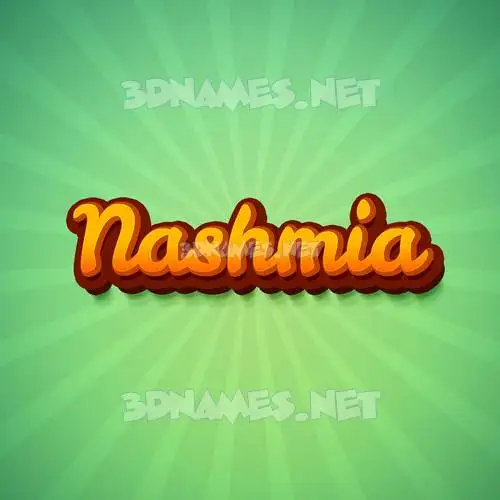 nashmia in Green Rays style - 3D name wallpaper nashmia in Green Rays style - 3D name wallpaper