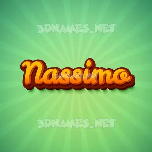 nassimo in Green Rays style - 3D name wallpaper nassimo in Green Rays style - 3D name wallpaper