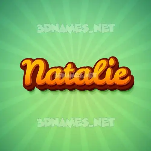 natalie in Green Rays style - 3D name wallpaper natalie in Green Rays style - 3D name wallpaper