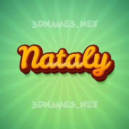 nataly in Green Rays style - 3D name wallpaper nataly in Green Rays style - 3D name wallpaper