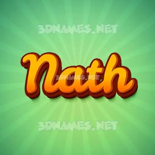 nath in Green Rays style - 3D name wallpaper