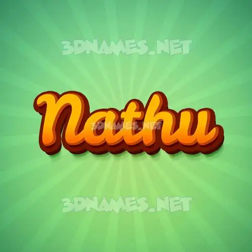 nathu in Green Rays style - 3D name wallpaper nathu in Green Rays style - 3D name wallpaper