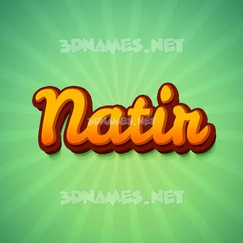 natir in Green Rays style - 3D name wallpaper natir in Green Rays style - 3D name wallpaper
