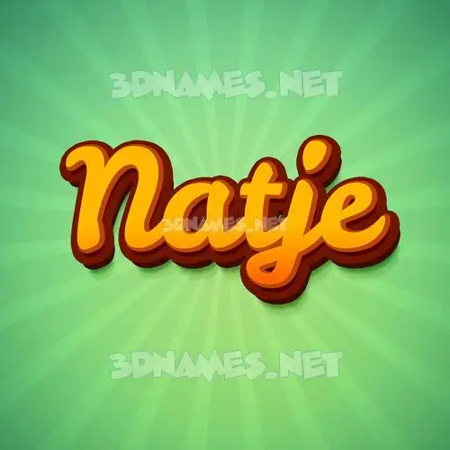 natje in Green Rays style - 3D name wallpaper natje in Green Rays style - 3D name wallpaper