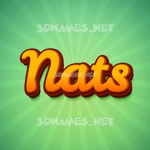nats in Green Rays style - 3D name wallpaper nats in Green Rays style - 3D name wallpaper