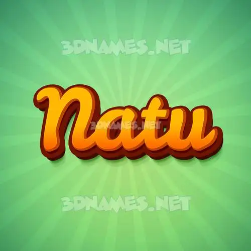 natu in Green Rays style - 3D name wallpaper natu in Green Rays style - 3D name wallpaper