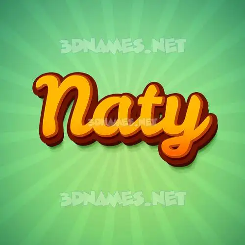 naty in Green Rays style - 3D name wallpaper naty in Green Rays style - 3D name wallpaper