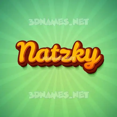 natzky in Green Rays style - 3D name wallpaper natzky in Green Rays style - 3D name wallpaper
