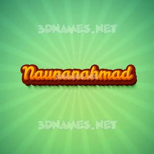 naunanahmad in Green Rays style - 3D name wallpaper naunanahmad in Green Rays style - 3D name wallpaper
