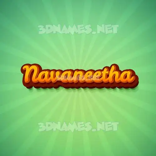 navaneetha in Green Rays style - 3D name wallpaper