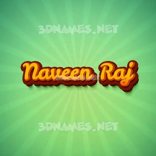 naveen raj in Green Rays style - 3D name wallpaper