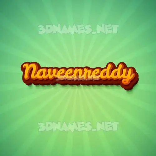 naveenreddy in Green Rays style - 3D name wallpaper