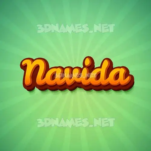 navida in Green Rays style - 3D name wallpaper