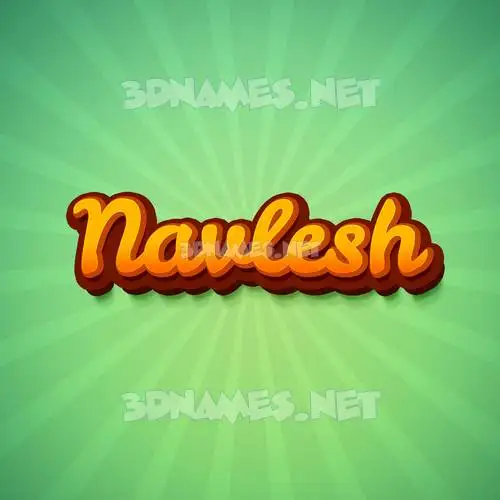 navlesh in Green Rays style - 3D name wallpaper