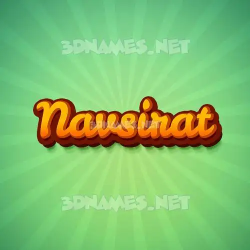 navsirat in Green Rays style - 3D name wallpaper