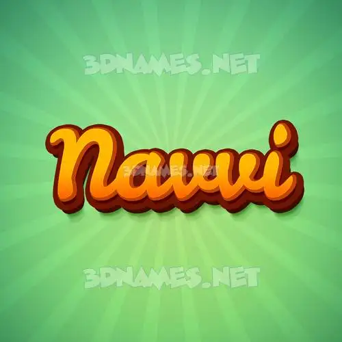 navvi in Green Rays style - 3D name wallpaper