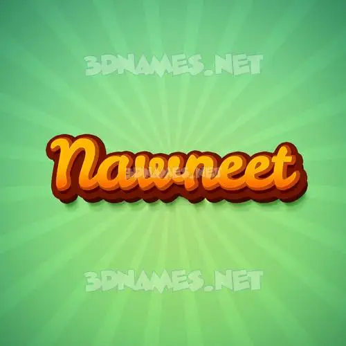 nawneet in Green Rays style - 3D name wallpaper