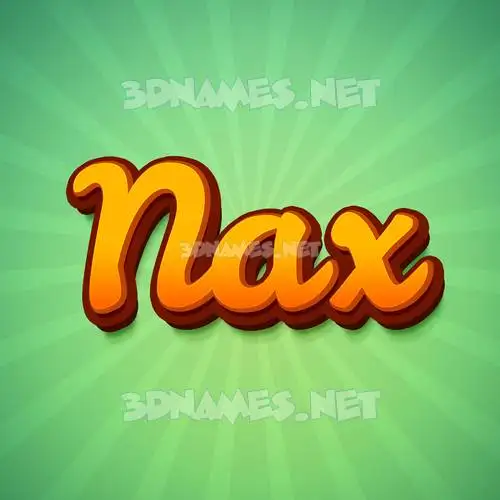 nax in Green Rays style - 3D name wallpaper nax in Green Rays style - 3D name wallpaper