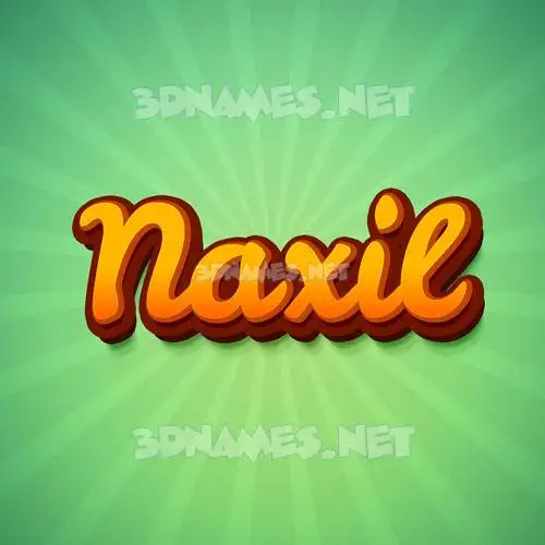 naxil in Green Rays style - 3D name wallpaper naxil in Green Rays style - 3D name wallpaper