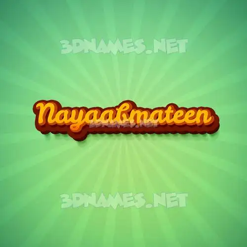 nayaabmateen in Green Rays style - 3D name wallpaper nayaabmateen in Green Rays style - 3D name wallpaper
