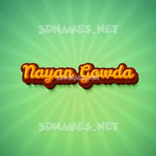 nayan gowda in Green Rays style - 3D name wallpaper nayan gowda in Green Rays style - 3D name wallpaper