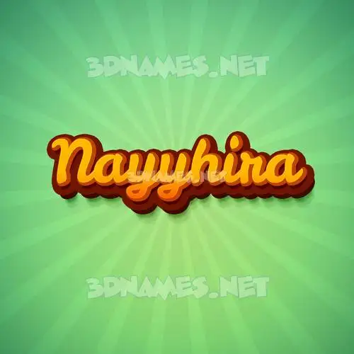 nayyhira in Green Rays style - 3D name wallpaper