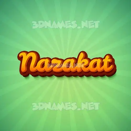 nazakat in Green Rays style - 3D name wallpaper nazakat in Green Rays style - 3D name wallpaper