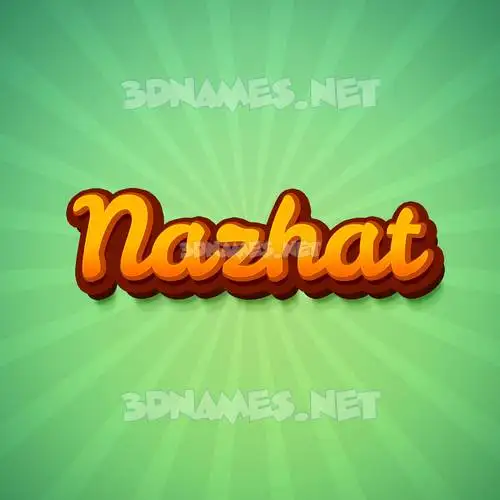 nazhat in Green Rays style - 3D name wallpaper nazhat in Green Rays style - 3D name wallpaper