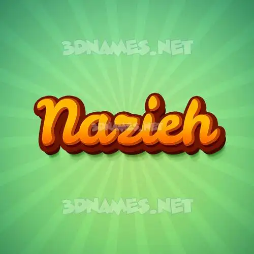 nazieh in Green Rays style - 3D name wallpaper nazieh in Green Rays style - 3D name wallpaper