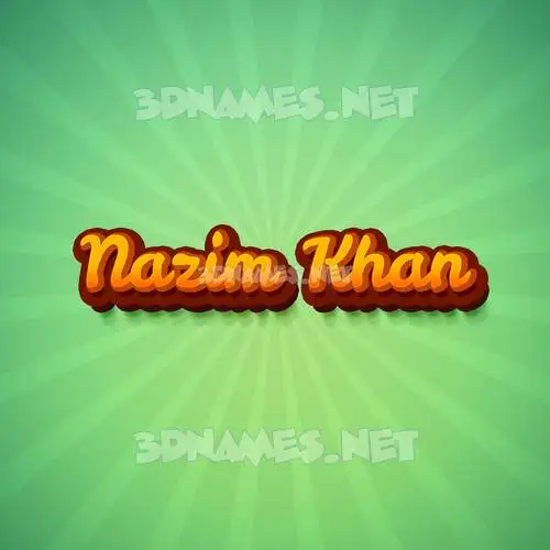 nazim khan in Green Rays style - 3D name wallpaper nazim khan in Green Rays style - 3D name wallpaper