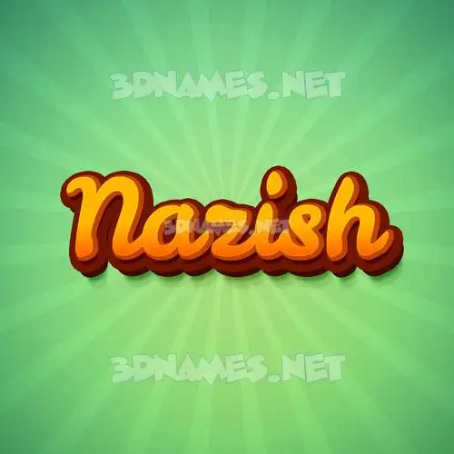 nazish in Green Rays style - 3D name wallpaper nazish in Green Rays style - 3D name wallpaper