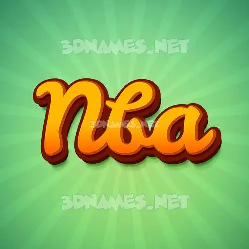 nba in Green Rays style - 3D name wallpaper nba in Green Rays style - 3D name wallpaper