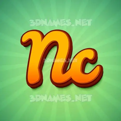 nc in Green Rays style - 3D name wallpaper nc in Green Rays style - 3D name wallpaper