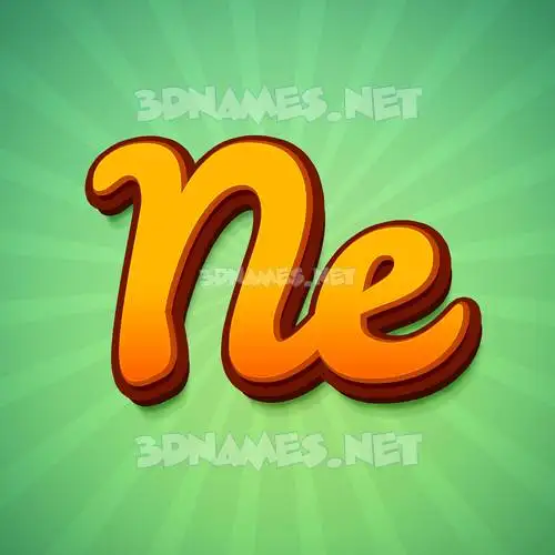 ne in Green Rays style - 3D name wallpaper ne in Green Rays style - 3D name wallpaper