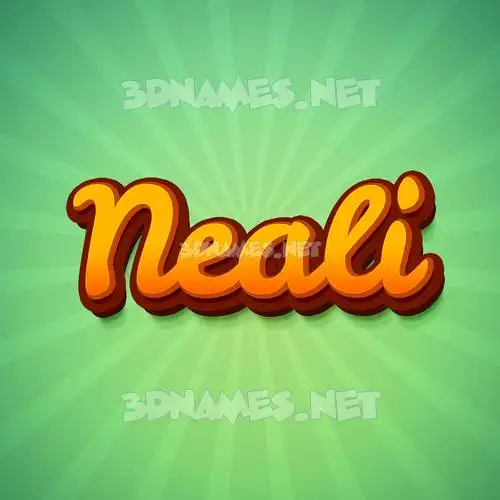 neali in Green Rays style - 3D name wallpaper neali in Green Rays style - 3D name wallpaper