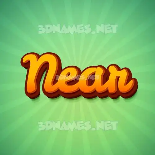near in Green Rays style - 3D name wallpaper near in Green Rays style - 3D name wallpaper
