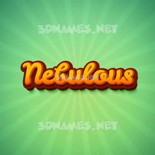 nebulous in Green Rays style - 3D name wallpaper nebulous in Green Rays style - 3D name wallpaper