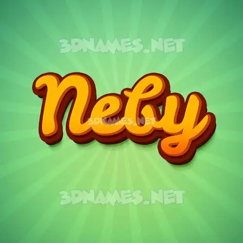 neby in Green Rays style - 3D name wallpaper neby in Green Rays style - 3D name wallpaper