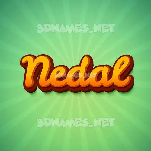 nedal in Green Rays style - 3D name wallpaper nedal in Green Rays style - 3D name wallpaper